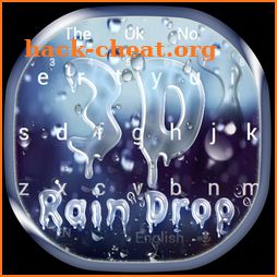 3D Falling Raindrop Keyboard icon