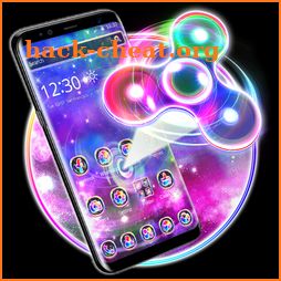 3D Galaxy Neon Fidget Spinner Theme icon