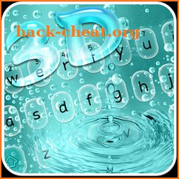 3D Glass Water Keyboard Theme icon