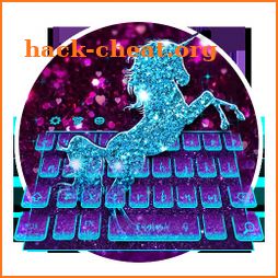 3D Glitter Unicorn Parallax Keyboard icon