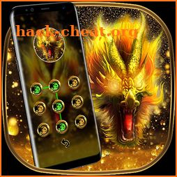 3D Gold Dragon  Lock Theme icon