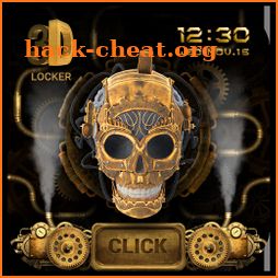 3D Golden Skull Lock Screen icon