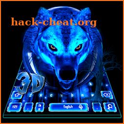 3D Ice Horror Wolf Animated Keyboard Theme icon
