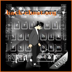 3D King of Pop Live Moonwalk Keyboard Theme icon