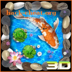 3D Koi Fish Theme and Animated Ripple Effect icon