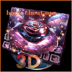 3d Magical flower keyboard icon