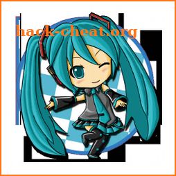 3D Miku finger-guessing icon
