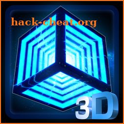 3D Neon Hyper Cube Theme icon