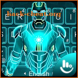 3D Neon Robot Keyboard Theme icon