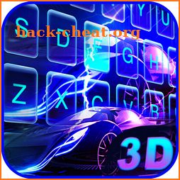 3D Neon Sports Car Theme icon