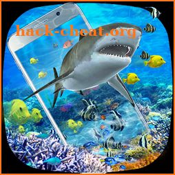 3D Ocean Shark Theme(shake&get effect) icon