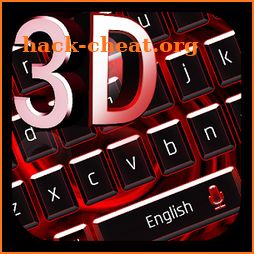 3D Red Black Keyboard Theme icon