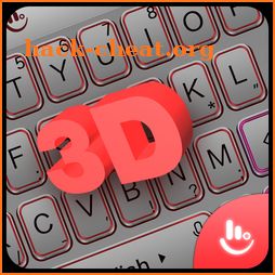 3D Red Keyboard Theme icon