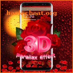 3D Red Rose Parallax Theme icon