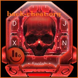 3D Red Skull Keyboard Theme icon