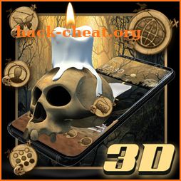3D Skull Candle Launcher Theme icon