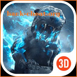 3D Theme - Roaring Lion 3D Wallpaper&Icon icon