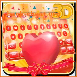 3D Valentine Heart Keyboard Theme💘 icon