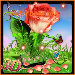 3D Vintage Rose Theme icon