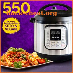 550 Keto And Vegan Pressure Cooker Recipes icon