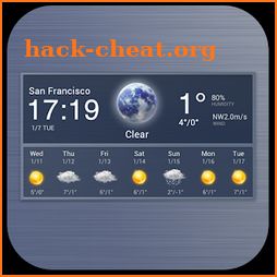 7 Day Weather & Clock Widget icon