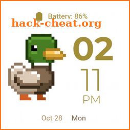 8Bit Fitness Duck Watch Face icon