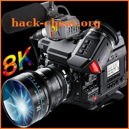 8K HD Video camera icon