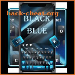 Abstract Black Blue Keyboard Theme🔷 icon