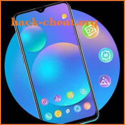 Abstract colorful circle theme Techno Bright Light icon
