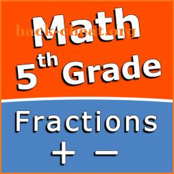 Add and subtract fractions - 5th grade math skills icon