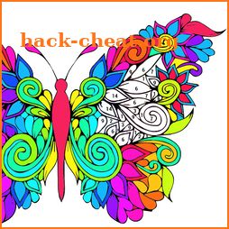 Adult Coloring by Number Book-Paint Butterfly 2018 icon