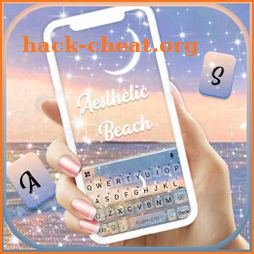 Aesthetic Beach Keyboard Background icon