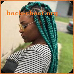 African braids hairstyle icon