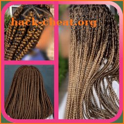 African Woman Braids Hairstyle icon
