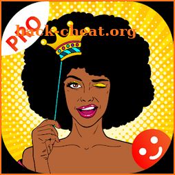 AfroMoji Pro - African Afro Emoticon Sticker Black icon