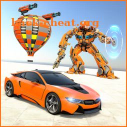 Air Balloon Robot Car Transform War Robot Games icon