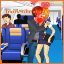 Air Hostess Kissing - Kiss games for girls icon