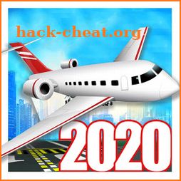 Airplane simulator 2020 aircraft flying 3d sim icon
