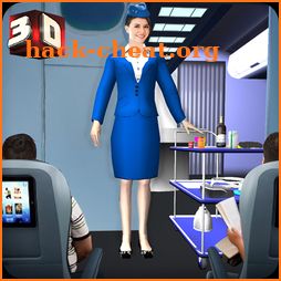 Airport Staff Flight Attendant Air Hostess Games icon
