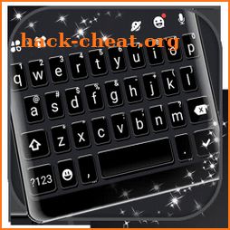 All Black SMS Keyboard Theme icon