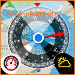 All GPS Tools Pro (map, compass, flash, weather) icon