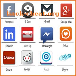 All in 1 social media app - All social networks icon