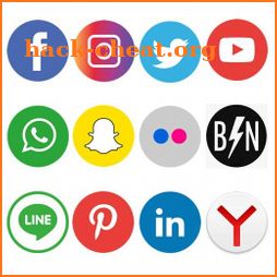 All in one social media,shopping,entertainment app icon