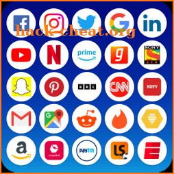All Social Media: All Social Networks,Messenger icon
