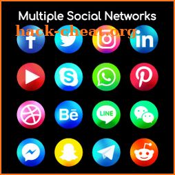 All Social media & All Social Networks in one icon