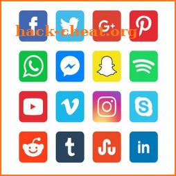 All Social Media and Social Networks -One App icon