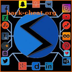 All Social Media apps in one - All Social sites icon