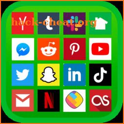 All social media in one app icon