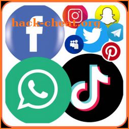 All social media - social network all in one app icon