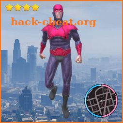Amazing Bat Rope Hero Mafia Crime Battle City icon